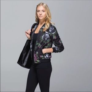 Lululemon Reversible Bomber Garden Party